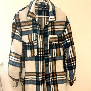 Extra Long Flannel Jacket